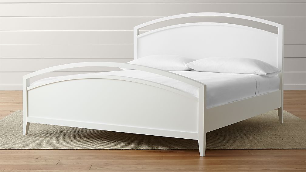 Arch White King Bed in Beds & Headboards Crate and Barrel