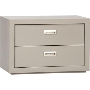 Ascend Taupe 27 2-Drawer Unit