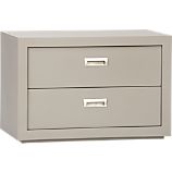 Ascend Taupe 27" 2-Drawer Unit