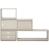 Ascend Taupe Stacking Storage Units