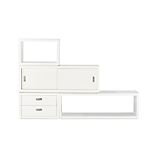 Ascend II White Stacking Storage Units