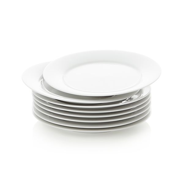 Set of 8 Aspen Dinner Plates Crate and Barrel