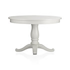 Avalon White 45" Extension Dining Table. (62"W with leaf);