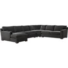 Axis II 4-Piece Sectional Sofa (Left Arm Chaise, Armless Loveseat, Wedge, Right Arm Apartment Sofa)