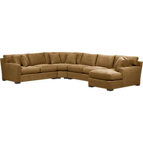Axis 4-Piece Right Arm Chaise Wedge Sectional