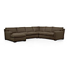 Axis II 4-Piece Sectional Sofa (Left Arm Chaise, Armless Loveseat, Corner, Right Arm Apartment Sofa)