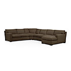 Axis II 4-Piece Sectional Sofa (Left Arm Apartment Sofa, Wedge, Armless Loveseat, Right Arm Chaise)