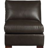Axis Leather Armless Sectional Chair