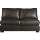 Axis Leather Sectional Armless Loveseat
