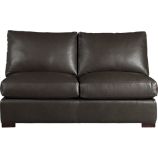 Axis Leather Sectional Armless Full Sleeper