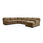 Axis II 4-Piece Sectional Sofa (Left Arm Apartment Sofa, Wedge, Armless Loveseat, Right Arm Chaise)