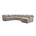 Axis II 4-Piece Sectional Sofa (Left Arm Apartment Sofa, Wedge, Armless Loveseat, Right Arm Chaise)