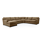 Axis II 4-Piece Sectional Sofa (Left Arm Chaise, Armless Loveseat, Wedge, Right Arm Apartment Sofa)