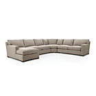 Axis II 4-Piece Sectional Sofa (Left Arm Chaise, Armless Loveseat, Wedge, Right Arm Apartment Sofa)