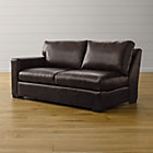 Axis II Leather Left Arm Full Sleeper Sofa