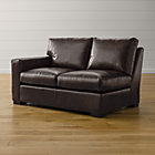 Axis II Leather Left Arm Loveseat