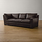Axis II Leather Right Arm Corner Sofa