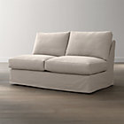 Axis II Slipcovered Armless Full Sleeper Sofa