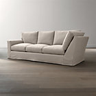 Axis II Slipcovered Left Arm Corner Sofa