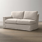 Axis II Slipcovered Left Arm Apartment Sofa