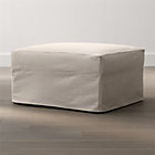 Axis II Slipcovered Storage Ottoman