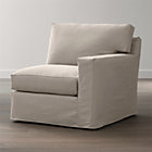 Axis II Slipcovered Right Arm Chair