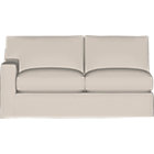 Axis II Slipcovered Left Arm Sectional Full Sleeper Sofa with Air Mattress