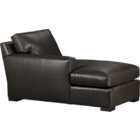 Axis Leather Sectional Left Arm Chaise
