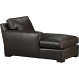 Axis Leather Sectional Left Arm Chaise
