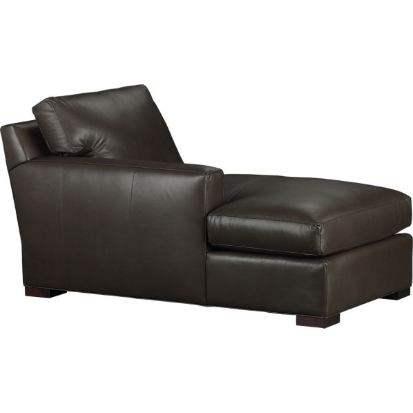 Leather Sectional Chaise