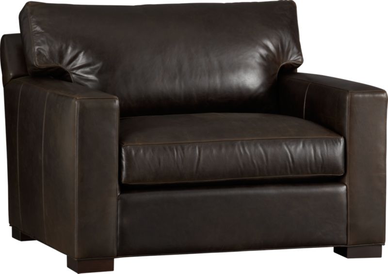 Axis II Leather Chair - Espresso | Crate And Barrel