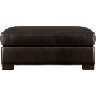 Axis Leather Ottoman and a Half