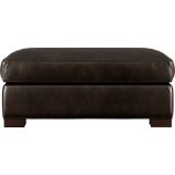 Axis Leather Ottoman and a Half