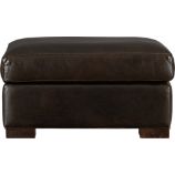 Axis Leather Ottoman