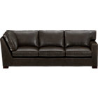 Axis Leather Sectional Right Arm Corner Sofa