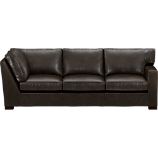 Axis Leather Sectional Right Arm Corner Sofa