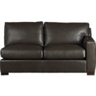 Axis Leather Sectional Right Arm Loveseat