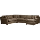Axis 4-Piece Sectional (Left Arm Apartment Sofa, Corner, Armless Loveseat, Right Arm Chaise)