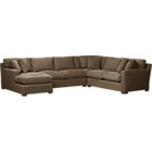 Axis 4-Piece Sectional (Right Arm Apartment Sofa, Corner, Armless Loveseat, Left Arm Chaise)
