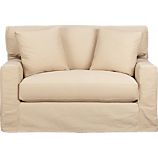 Axis Slipcovered Chair and a Half