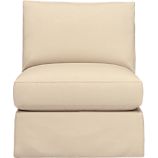 Axis Slipcovered Armless Sectional Chair