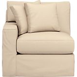 Axis Slipcovered Left Arm Sectional Chair