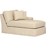 Axis Slipcovered Right Arm Sectional Chaise
