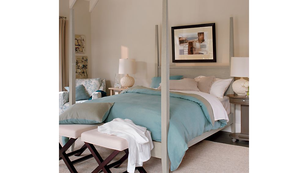 XBase BenchVanity Stool Nickel Crate and Barrel