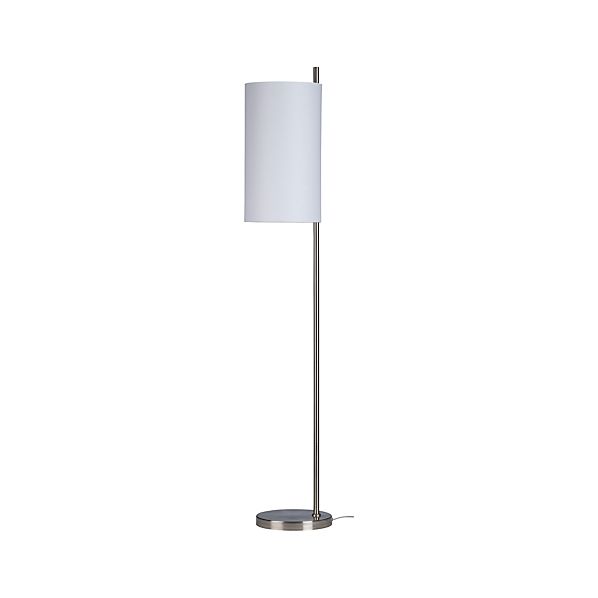 Balance Nickel Floor Lamp in Outlet Lighting | Crate and Barrel