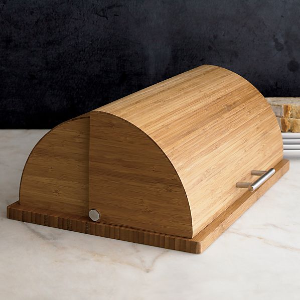 Bamboo Bread Box Crate and Barrel