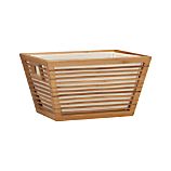 Medium Bamboo Storage Tote with Liner