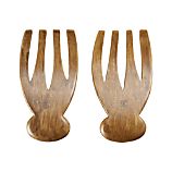 Set of 2 Bamboo Salad Hands