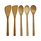 5-Piece Set: two spatulas, slotted spoon and two spoons.