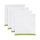 Set of four bar mop green dishcloths.